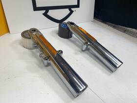 45400255 Harley-davidson 2024 Oem Factory Road Street Glide Chrome 49mm Fork Lowers Legs