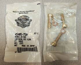 45405-75a Harley-davidson 3 Oem Ft79-24 See Fitment Screw And Washer For Front Forks Fluid Damper
