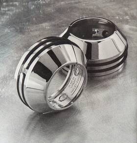 45411-82 Harley-davidson Genuine Ft75-87 Fxr Fx Xl Chrome Fork 35mm Joint Covers Shovelhead Evo