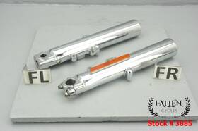 45500168 Harley-davidson 2013 Electra Glide Cvo 41mm Front Fork Lower Slider Left Right Set Chrome