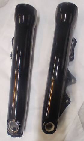 45500230 Harley-davidson Dyna Low Rider Sliders Dual Disc Custom Gloss Black Fork Legs