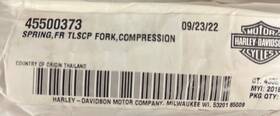 45500373 Harley-davidson Front Fork Spring 18-21 Flhc-flhcs 18-20 Flde