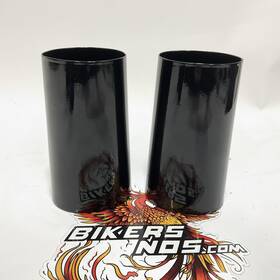 45600038dh Harley-davidson Genuine 2018 Up Touring Vivid Black Fork Slide Covers