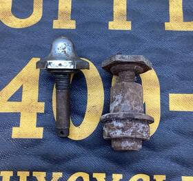 45754-49 Harley-davidson Rare 1949 1 Year Only Panhead Fork Caps 41mm Oem 1st Yr Fl Hydra-glide