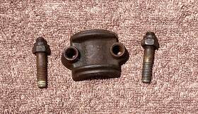 Harley-davidson 45835-48 Front Fork Lower Slider Axle Cap Panhead Hydra-glide With Studs