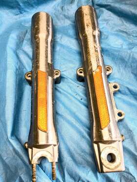 45915-00 Harley-davidson 45916-00 00-06 Genuine Oem Softail Lower Legs Sliders 41mm