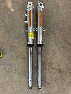 46004-00 Harley-davidson Dyna Fxdwg Wide Glide Front End Forks 05 04 03 02 01 Softail