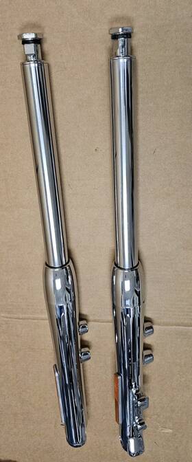 46064-00 Harley-davidson Oem Front Forks Tubes Legs 2000 Softail Deuce Fxstd 46064-00 Harley-davidson Oem Front Forks Tubes Legs 2000 Softail Deuce Fxstd