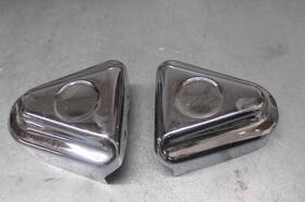 47596-95b Harley-davidson Softail Swingarm Axle Covers Chrome