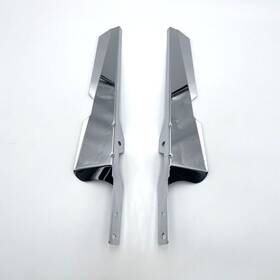 58125-90b Harley-davidson Oem Front Fork Chrome Wind Debris Deflectors 86-17 Softail