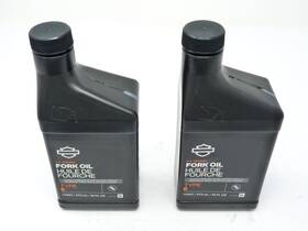 62600026 Harley-davidson Two Bottles Genuine Type E Fork Oil Pint Fast Shipping