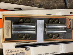 7824-12 Harley-davidson Lower Pushrod Cover Kit Chrome Fits Knucklehead 1940-47