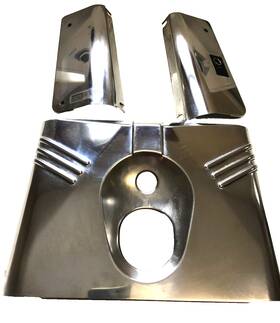 Harley-davidson Forktin 1 3 Pc Fork Tin Kit Stainless Stell Oem Genuine Softail Fatboy 1986-99 Harley-davidson Forktin 1 3 Pc Fork Tin Kit Stainless Stell Oem Genuine Softail Fatboy 1986-99