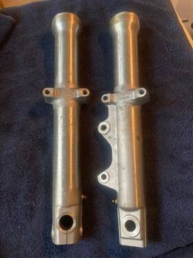 Harley-davidson G579-g577 2 Chrome Fork Sliders Pair 1995 Sportster Showa Oem G577-l G579r