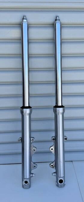 G589-l Harley-davidson Oem 39mm Dual-disc Adjustable Fork Legs And Lower Sliders G589-l/r