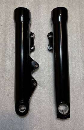 G5n5-00-l Harley-davidson Dyna 2018 Up Black Powder Coated Fork Legs Sliders G5n5-00 No Exchange