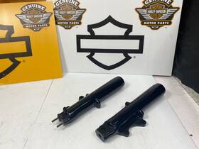 H-d-44607 Harley-davidson Oem 84-99 Touring Vivid Gloss Black 41mm Fork Sliders Lower Legs