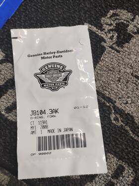Harley-davidson J8104.3ak Harley-davidson Oem Fork O-ring No