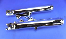 9098154139 Harley - Davidson / Willy Shiny 1985-1999 Touring Road King Fork Legs Chrome Exchange