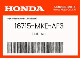 16715-mke-af3 Honda Genuine Filter Set -