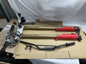 51400-k1t-eb1 Honda 2023 2024 Crf300l Crf300lr Rally Oem Left Right Fork Tube Straight Clamps