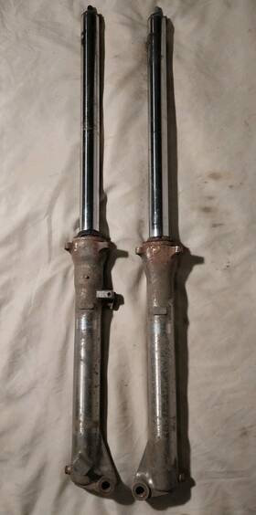 51400-kj2-671 Honda 1986 Tlr200 Reflex 200 Oem Front Forks