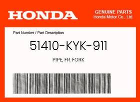51410-kyk-911 Honda Genuine Pipe Fr. Fork -