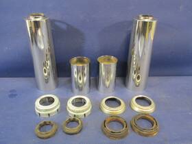 51423-286-000 Honda Cb350 Chrome Lower Front Fork Covers 1968 - 1971