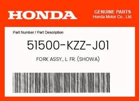 Honda 51500-kzz-j01 - Fork Assy. L. Fr
