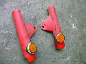 51602-102-700za Honda 1976 Ct90 Oem Front Fork Covers Reflectors 33741-102-870