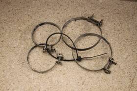 Honda 51613-mk2-003 1995 Xr650r Front Fork Boot Clamps Upper And Lower Boots 0144 M3