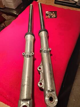 Uspt525898 Honda Cm400 Cm 400 A 1979-1981 Pair Front Forks Fork Legs Straight No Leaks Oem