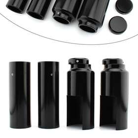 Hukyu 612046872253 6 Pcs Motorcycle Black Front Fork Cover Set For Harley Dyna 2006-2017