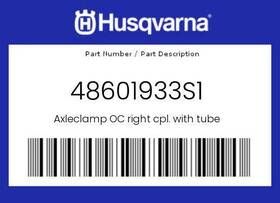 48601933s1 Husqvarna New Genuine Oem Axleclamp Oc Right Cpl. With Tube -
