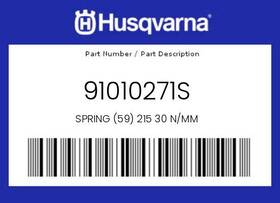 Husqvarna 91010271s Genuine Spring 59 215 30 N/mm -