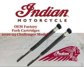 43514 Indian 20-25 Challenger Genuine Oem Fork Inserts Cartridges Springs