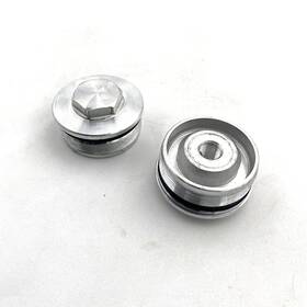 5136808 Indian Oem Front Fork Tube Cap Bolts Pair 14-22 Chieftain Roadmaster