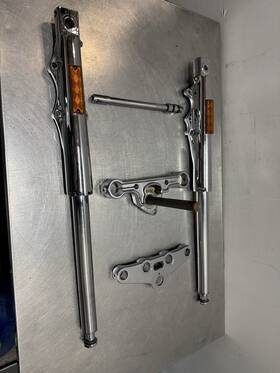 31-361 Indian Motorcycle-gilroy 02-03 Chief Vintage Chrome Front Fork Assembly