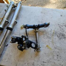 44001-1316 Kawasaki 1981 Kz 750 Fork Tubes Front Suspension Triple Clamps