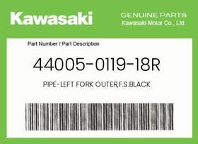 44005-0119-18r Kawasaki Genuine Pipe-left Fork Outer F.s.black -