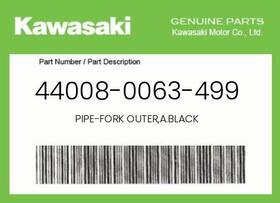 44008-0063-499 Kawasaki Genuine Pipe-fork Outer A.black -