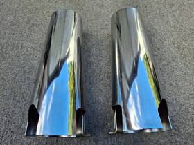 44033-1215 Kawasaki 44033-1215/1216 95-05 Vn800 Vulcan Classic. Used Oem Fork Cover Upper Set 44033-1215 Kawasaki 44033-1215/1216 95-05 Vn800 Vulcan Classic. Used Oem Fork Cover Upper Set