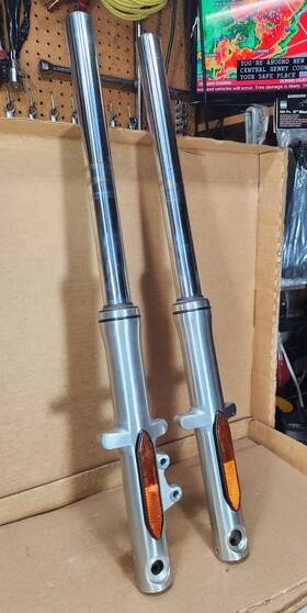 44071-0317 Kawasaki 2006-2010 Vulcan 900 Oem Front Forks -nice/straight- Without Nly 8 245 Miles