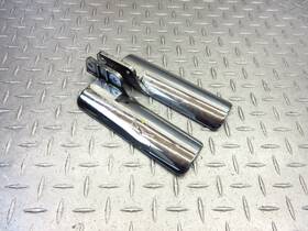 55020-0077 Kawasaki 55020-0076 2008 07 08 Vulcan Mean Streak Vn1600 Oem Fork Covers Chrome Protectors
