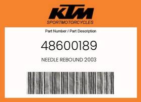 48600189 Ktm Genuine Needle Rebound 2003 -