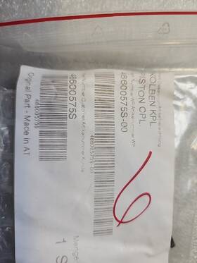 48600575s Ktm Oem Piston Rebound With Ring 2015-2018 Models