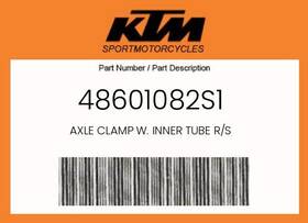 48601082s1 Ktm Genuine Axle Clamp W. Inner Tube R/s -