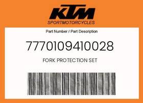 Ktm 7770109410028 Genuine Fork Protection Set -