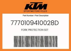 7770109410028d Ktm Genuine Fork Protection Set -