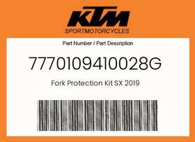 Ktm 7770109410028g Genuine Fork Protection Kit Sx 2019 -